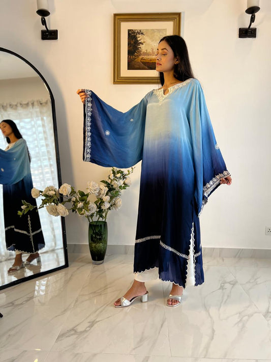 OMBRE SILK KAFTAN